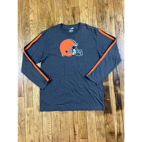 NFL Cleveland Browns Long Sleeve T-Shirt Football Team Apparel XL - Picture 1 of 4